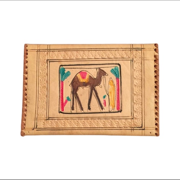 Vintage Handbags - NWOT Moroccan Handmade Genuine Leather Wallet